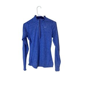 Nike Element Dri-FIT Pullover Womens XS Blue Half Zip Running Long Sleeve